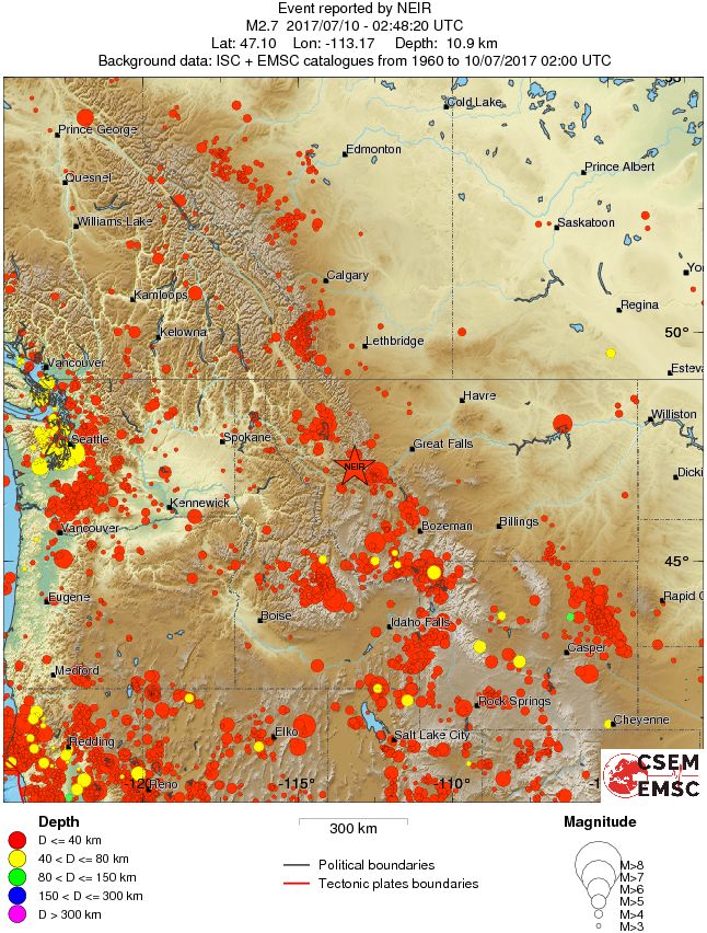 wide historical seismicity