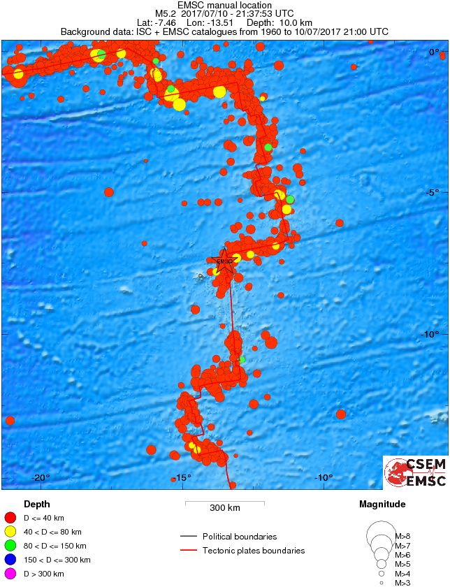 wide historical seismicity