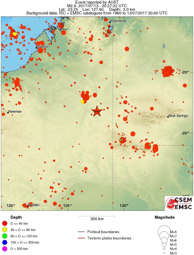 wide historical seismicity