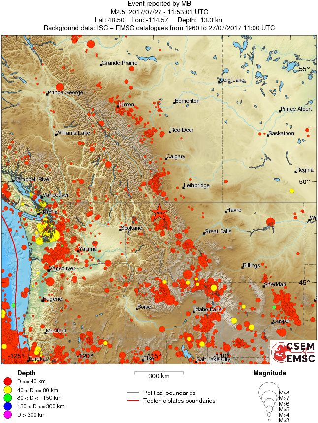 wide historical seismicity