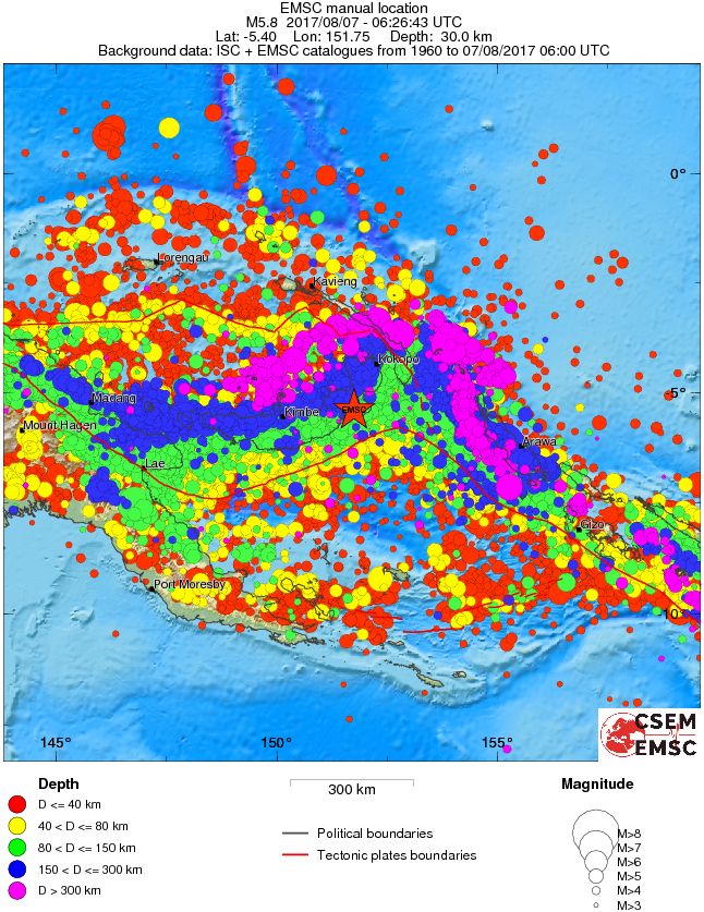 wide historical seismicity
