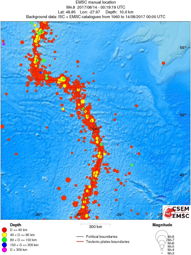 wide historical seismicity