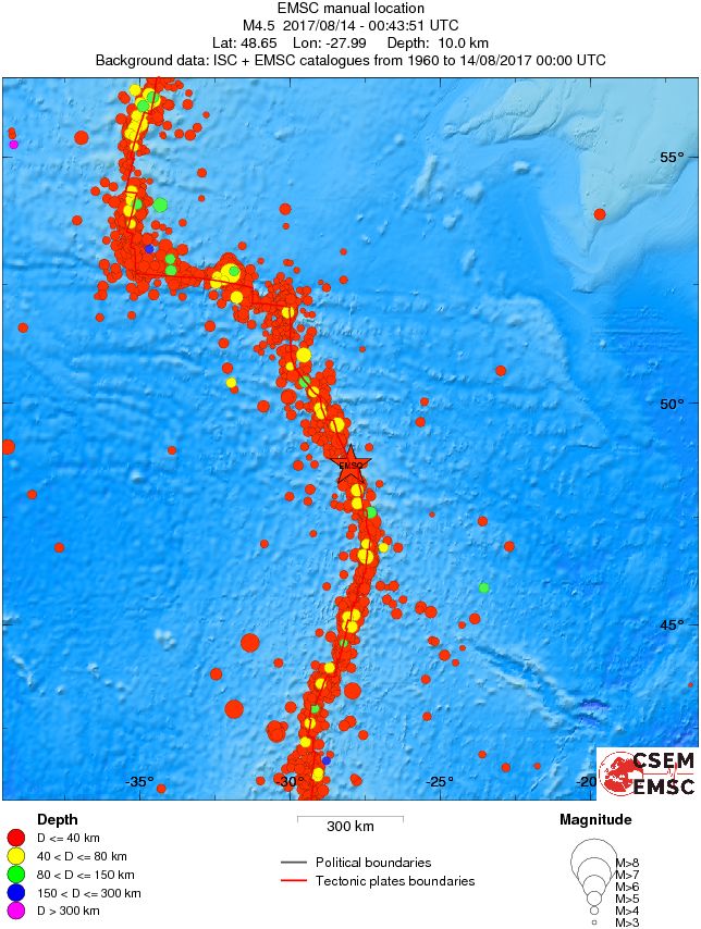wide historical seismicity
