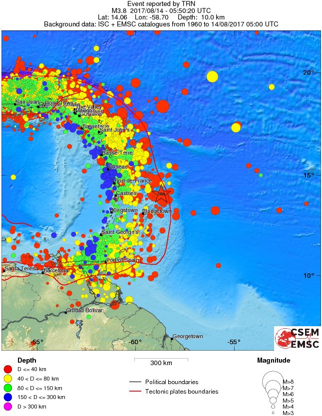 wide historical seismicity
