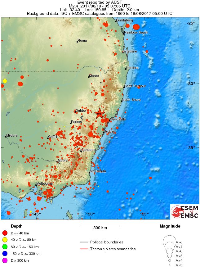 wide historical seismicity