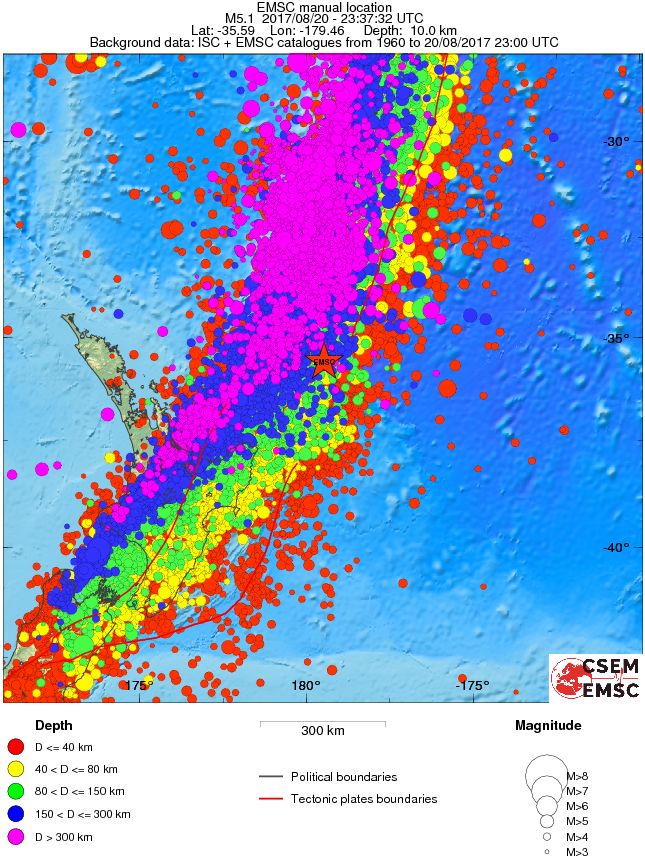 wide historical seismicity