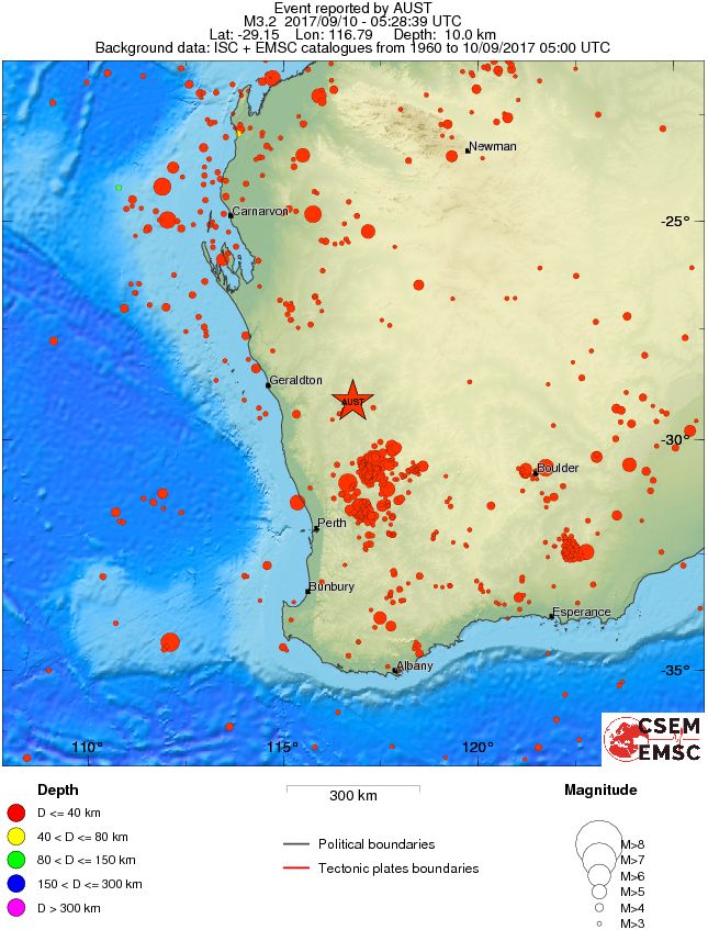 wide historical seismicity