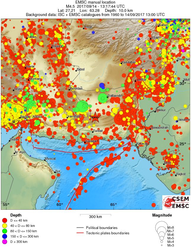 wide historical seismicity