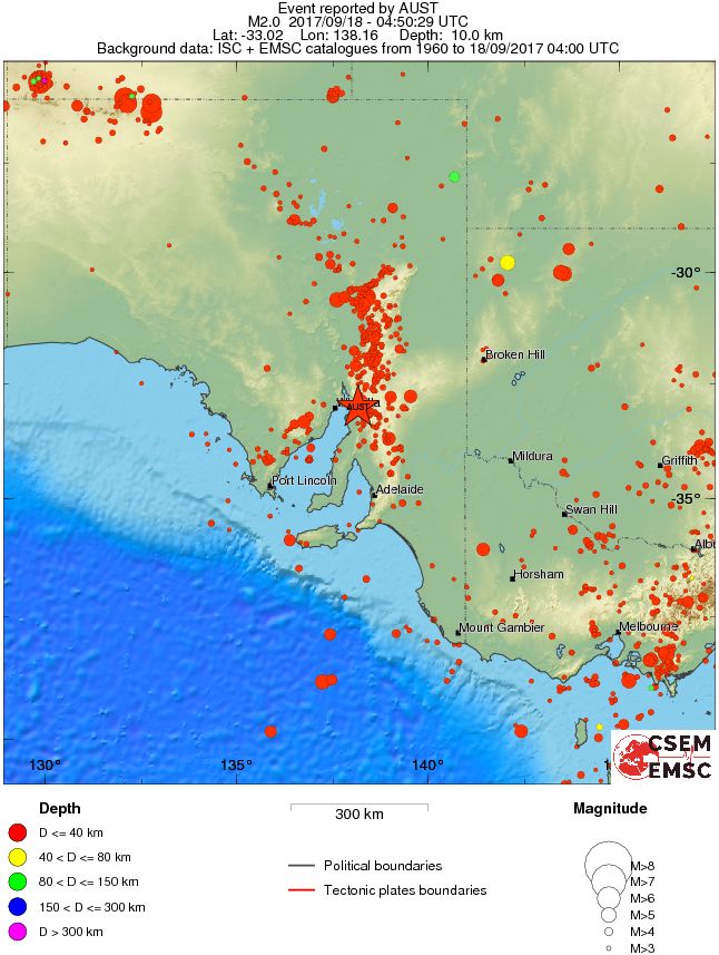 wide historical seismicity