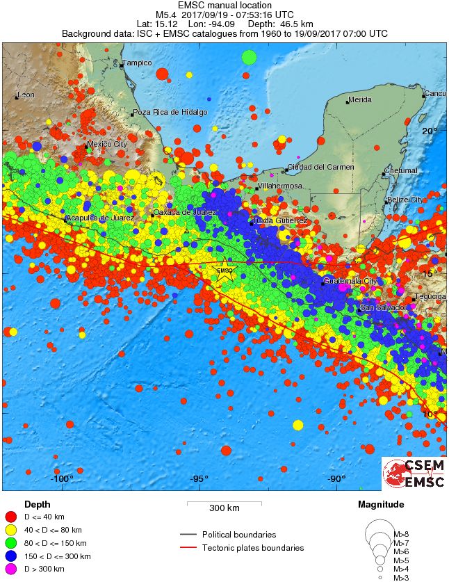 wide historical seismicity