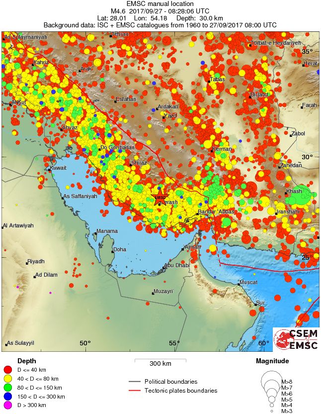 wide historical seismicity