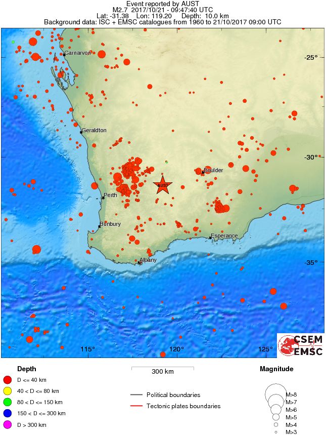 wide historical seismicity