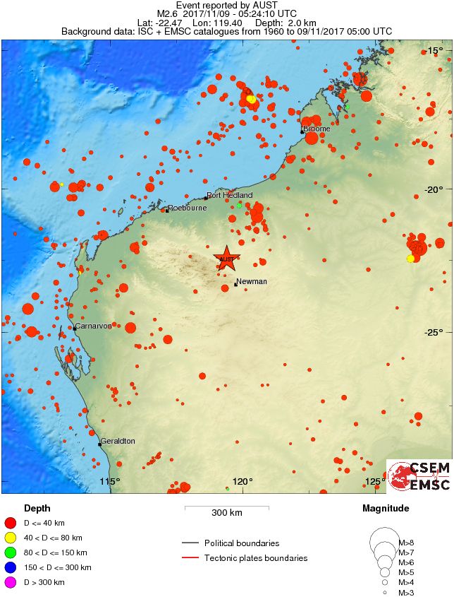 wide historical seismicity