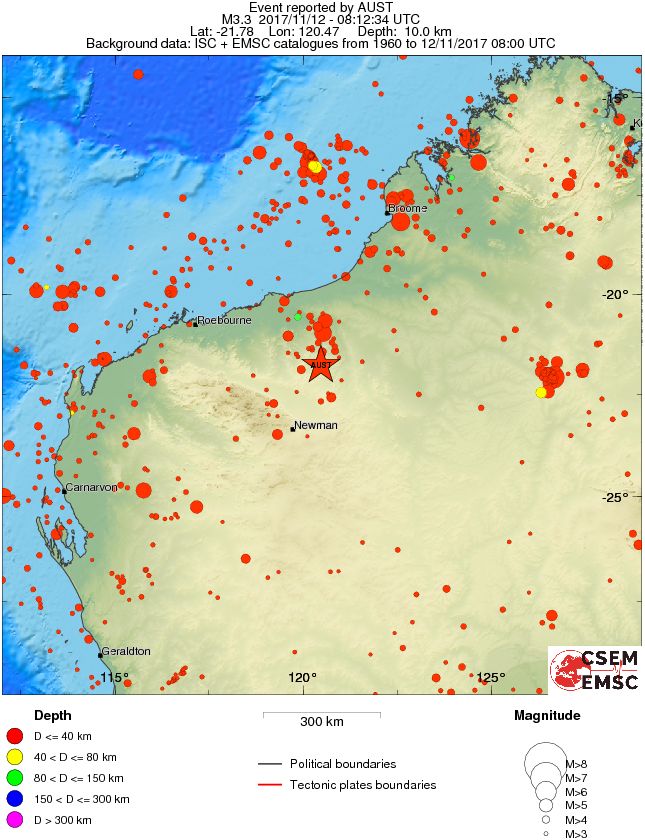wide historical seismicity