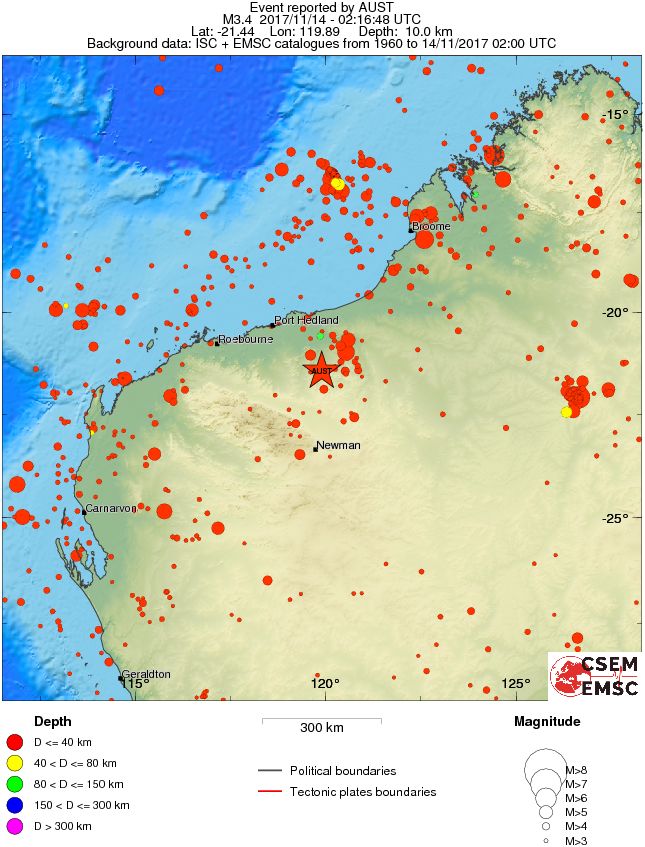 wide historical seismicity