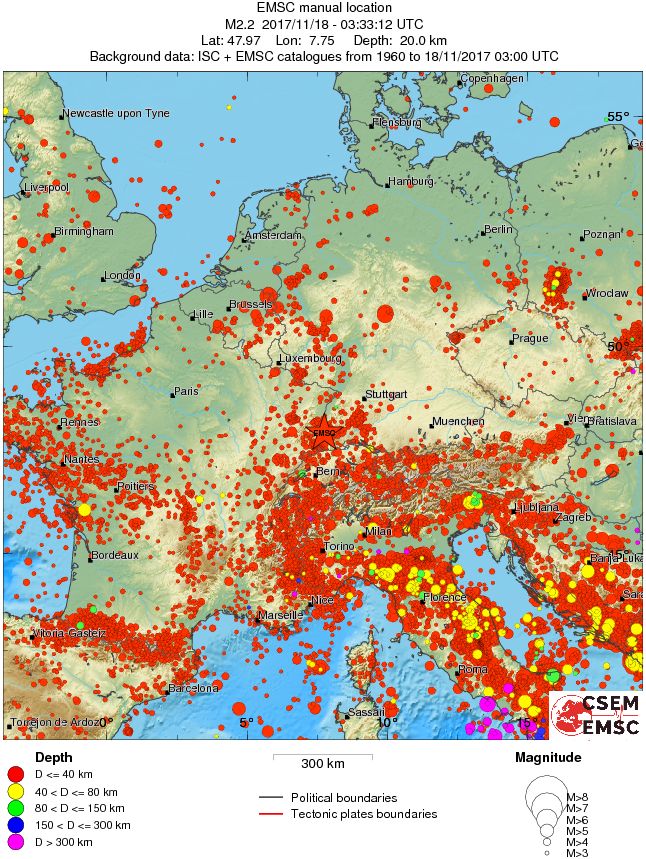 wide historical seismicity
