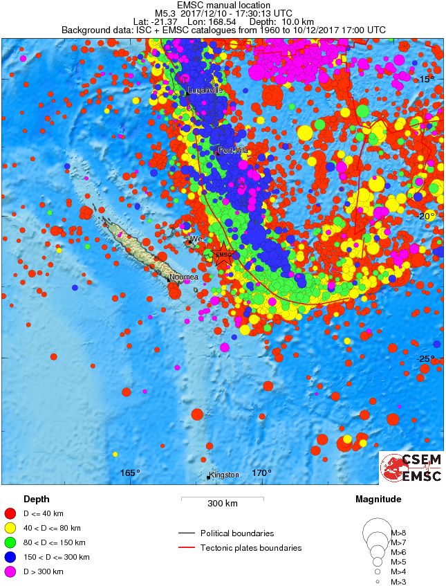 wide historical seismicity