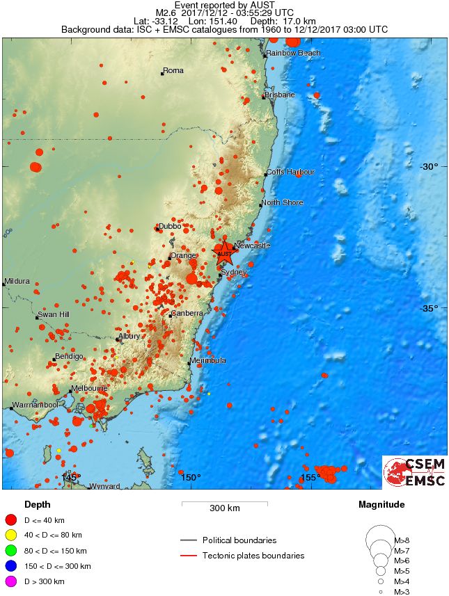 wide historical seismicity
