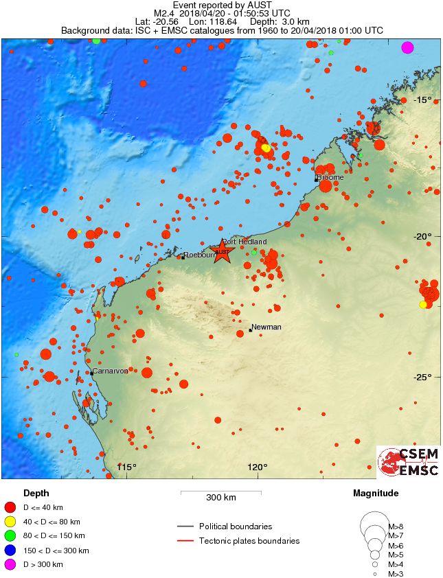 wide historical seismicity