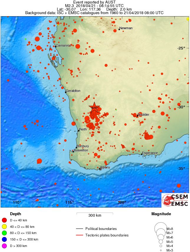 wide historical seismicity