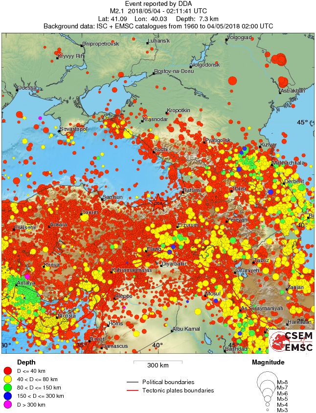 wide historical seismicity