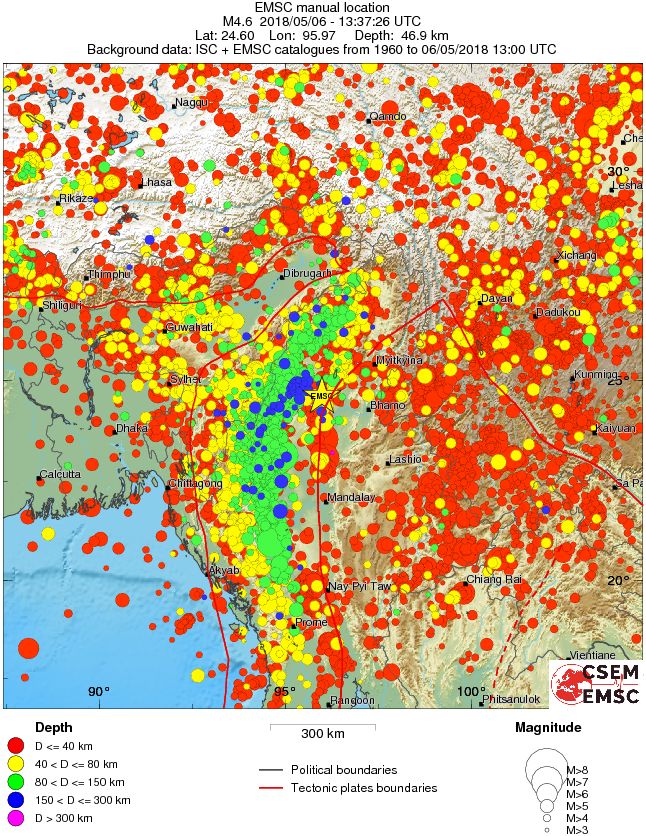 wide historical seismicity