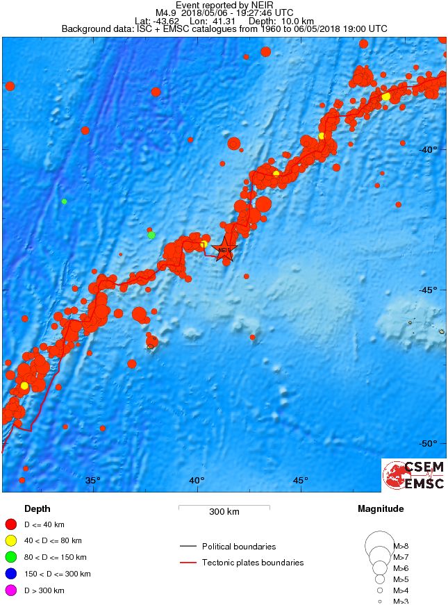wide historical seismicity