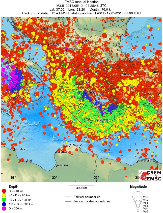wide historical seismicity