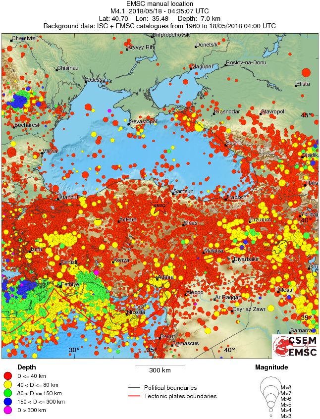 wide historical seismicity