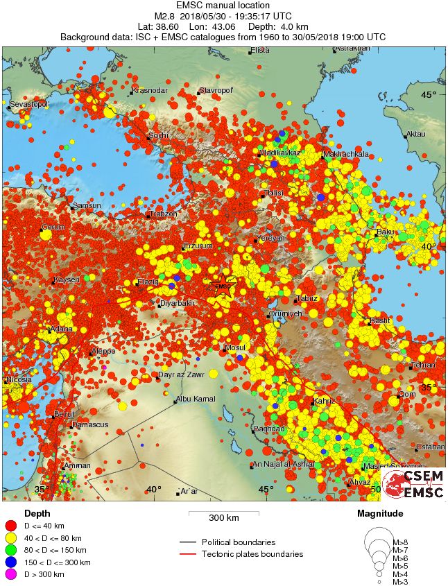 wide historical seismicity