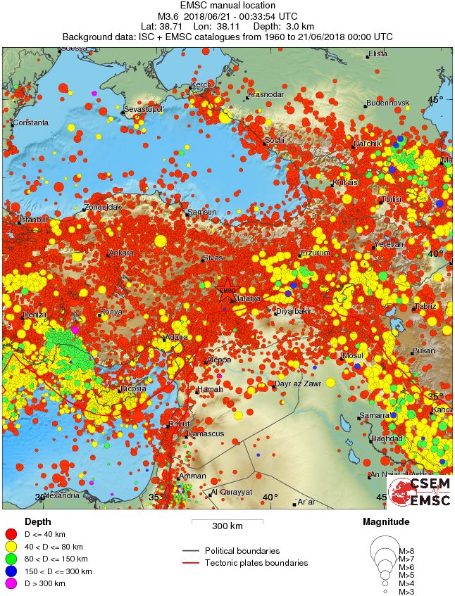 wide historical seismicity