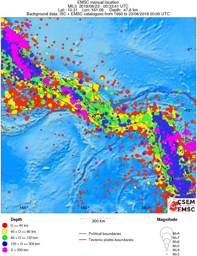wide historical seismicity