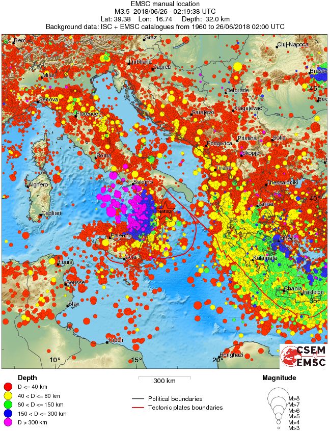 wide historical seismicity