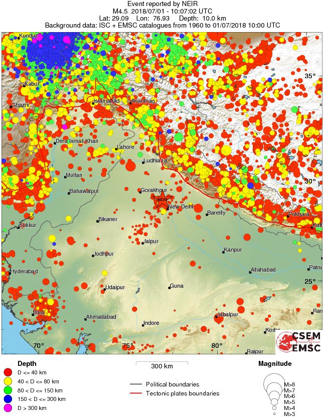 wide historical seismicity