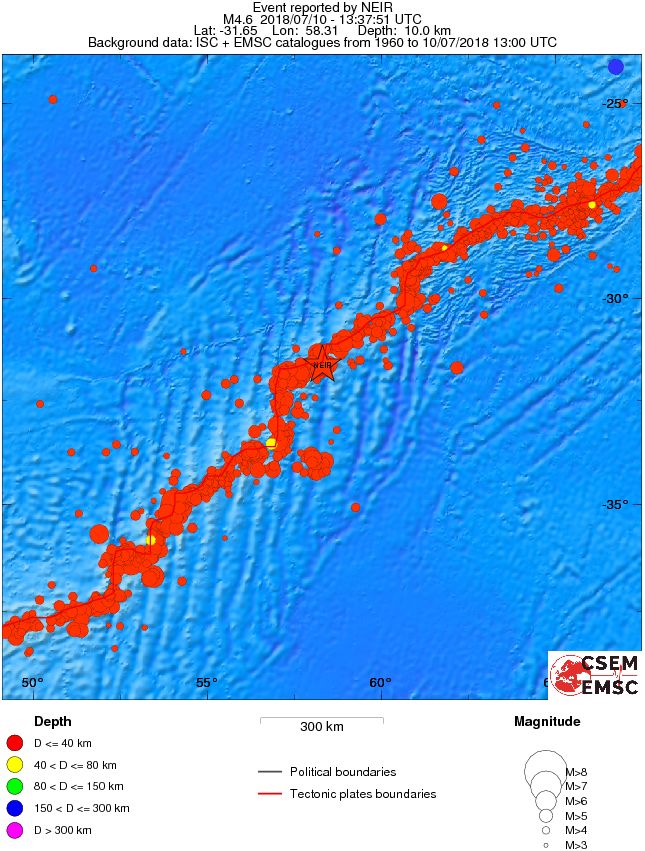 wide historical seismicity