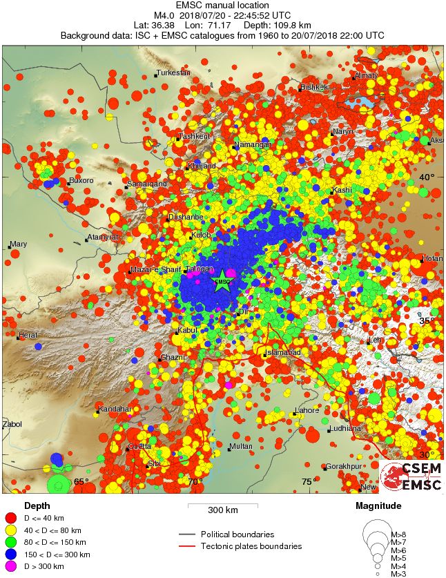 wide historical seismicity