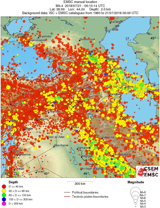 wide historical seismicity
