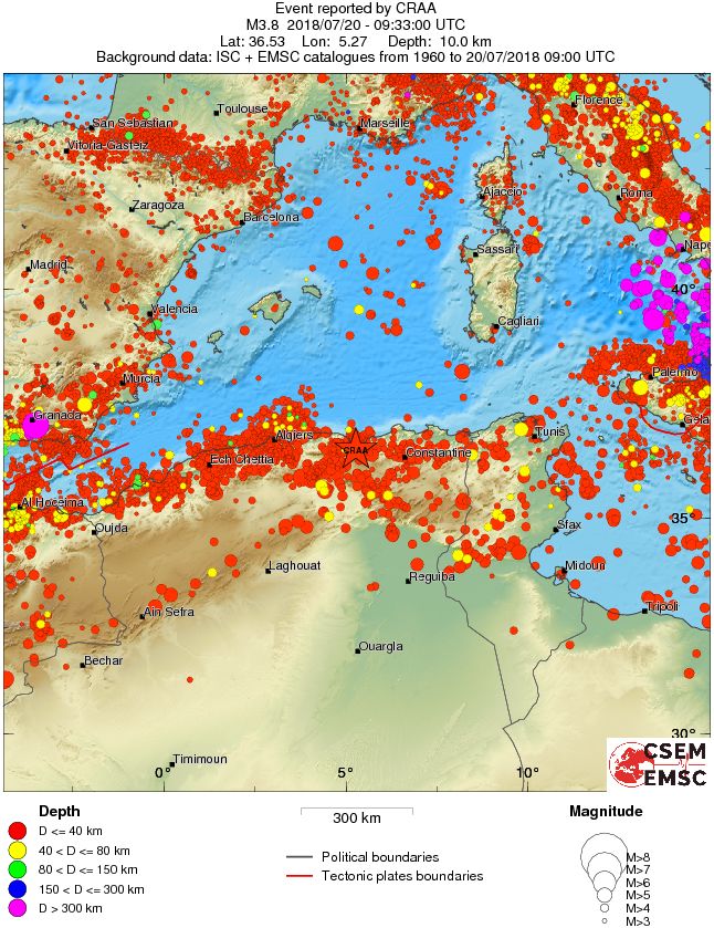 wide historical seismicity