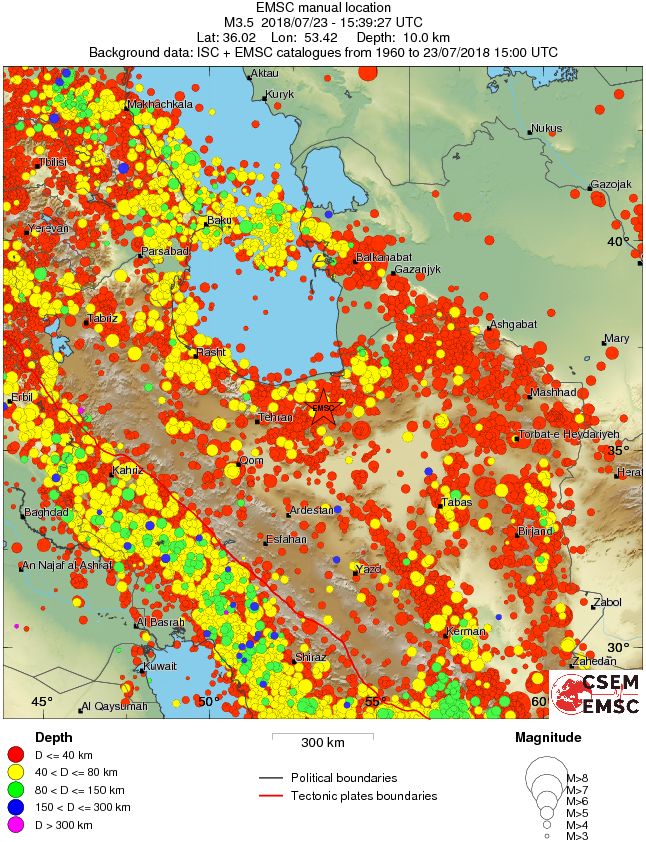 wide historical seismicity