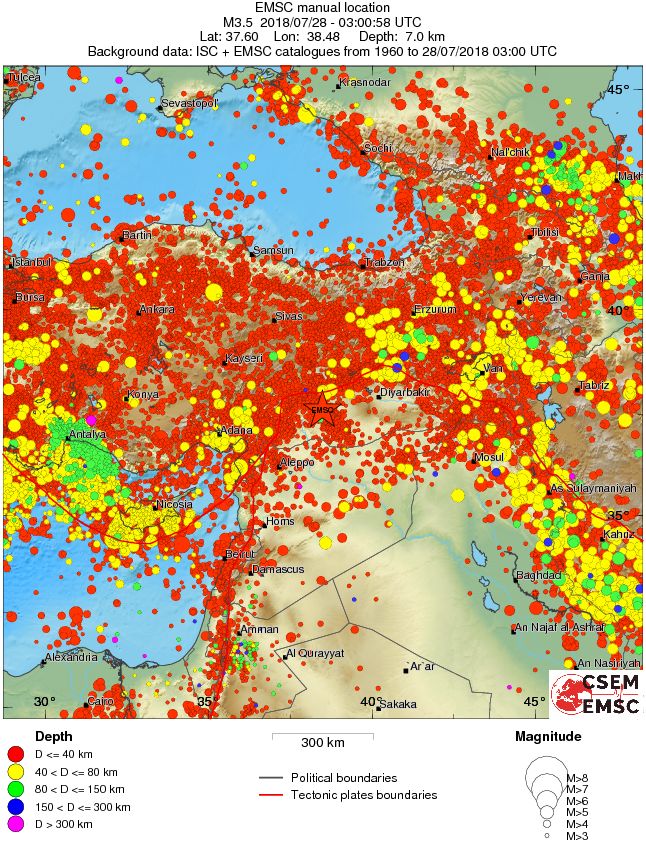 wide historical seismicity