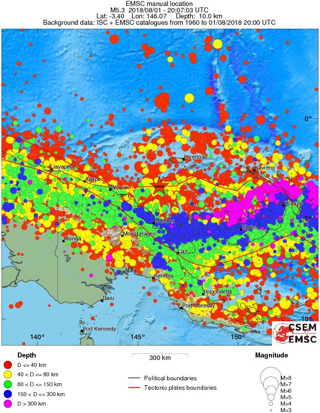wide historical seismicity