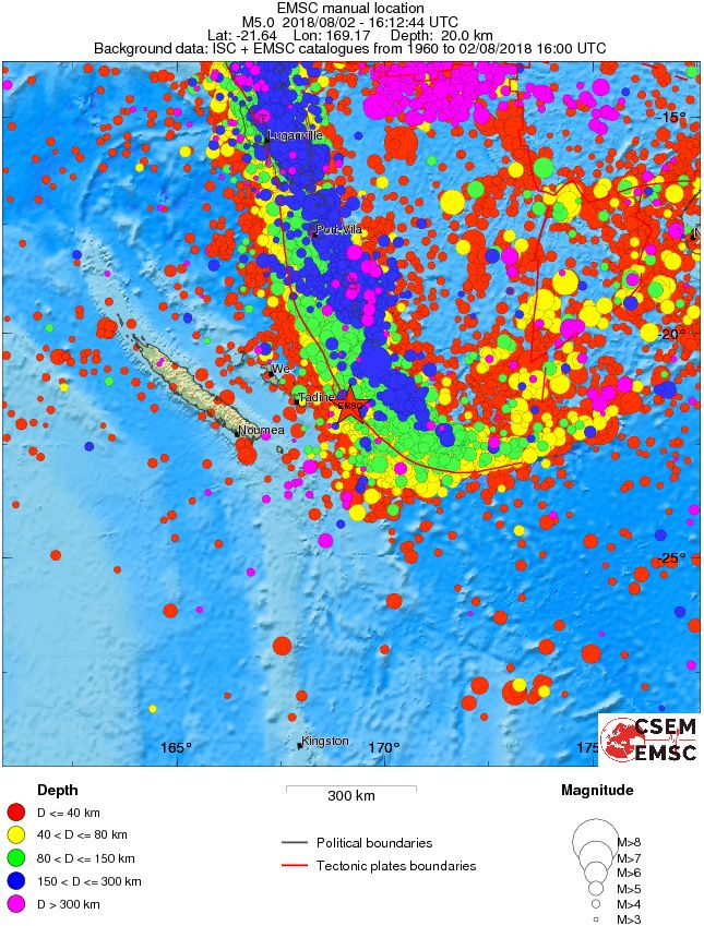 wide historical seismicity