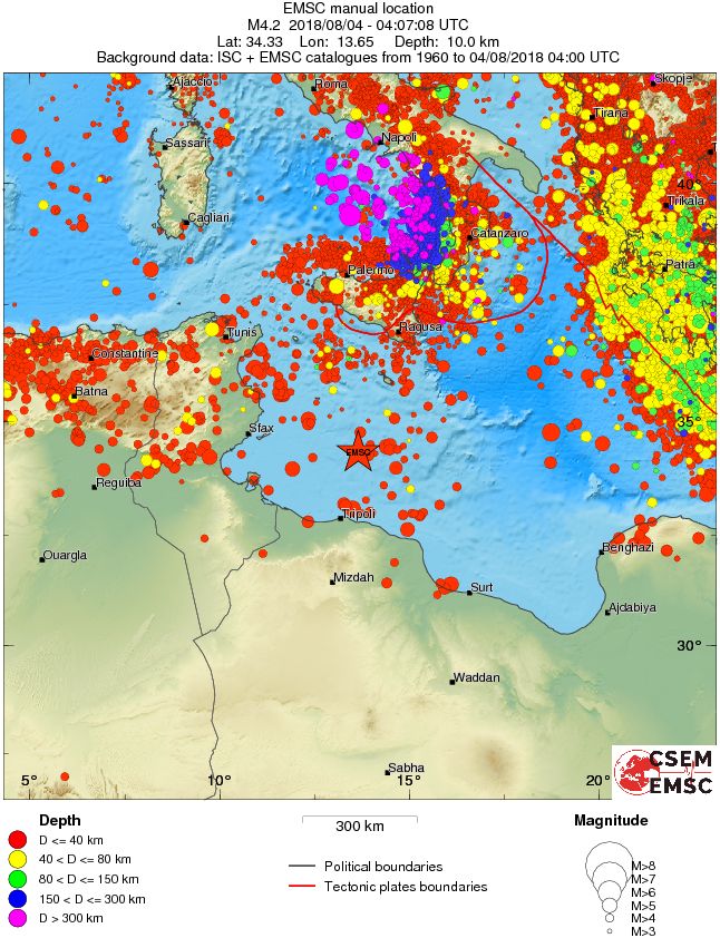 wide historical seismicity