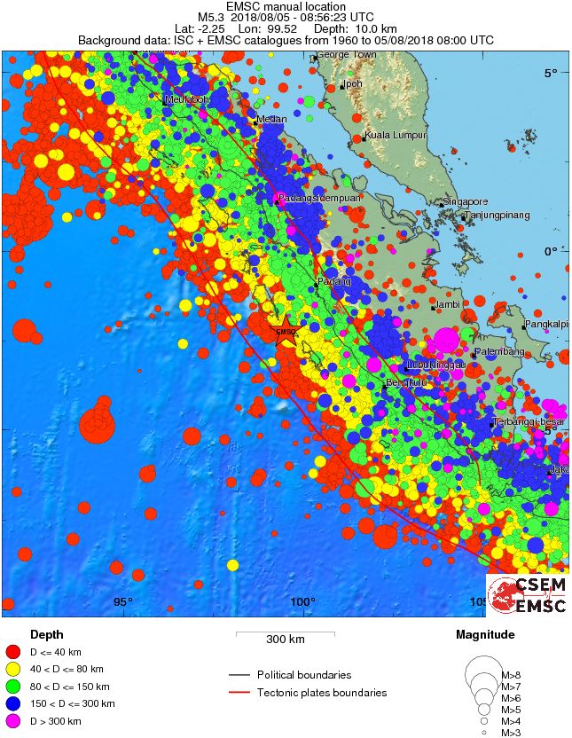 wide historical seismicity