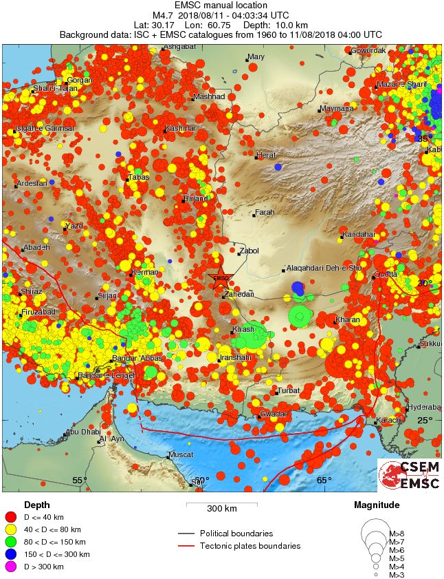 wide historical seismicity