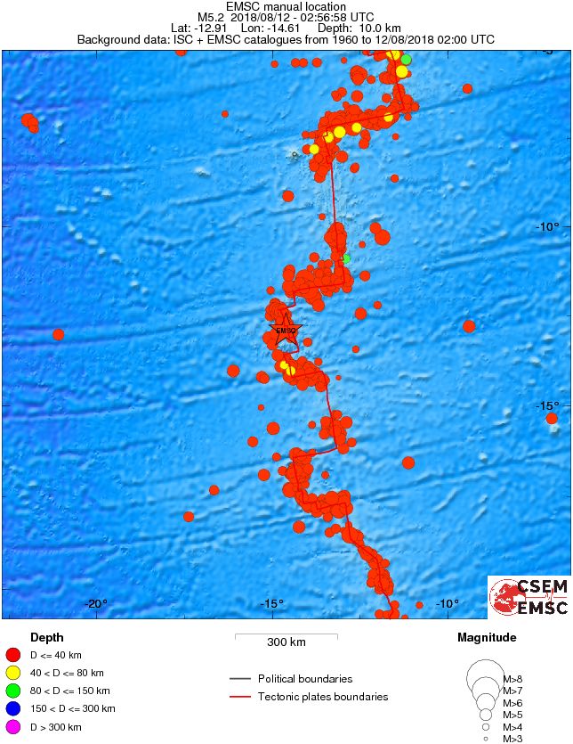wide historical seismicity