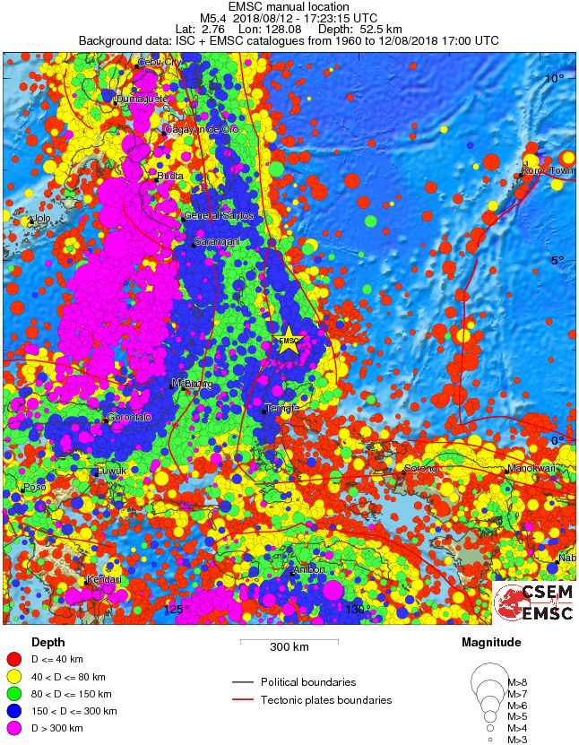 wide historical seismicity