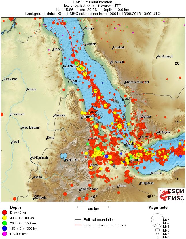 wide historical seismicity