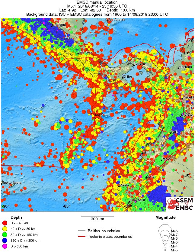 wide historical seismicity
