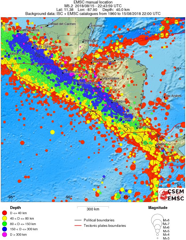 wide historical seismicity